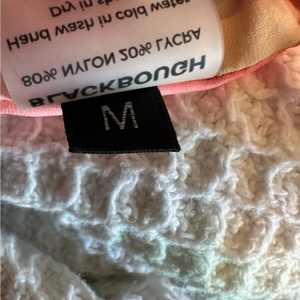 NEW NWT Blackbough Swim Women's Sophia Bikini Top Pink Lemonade Size Medium - Picture 5 of 9